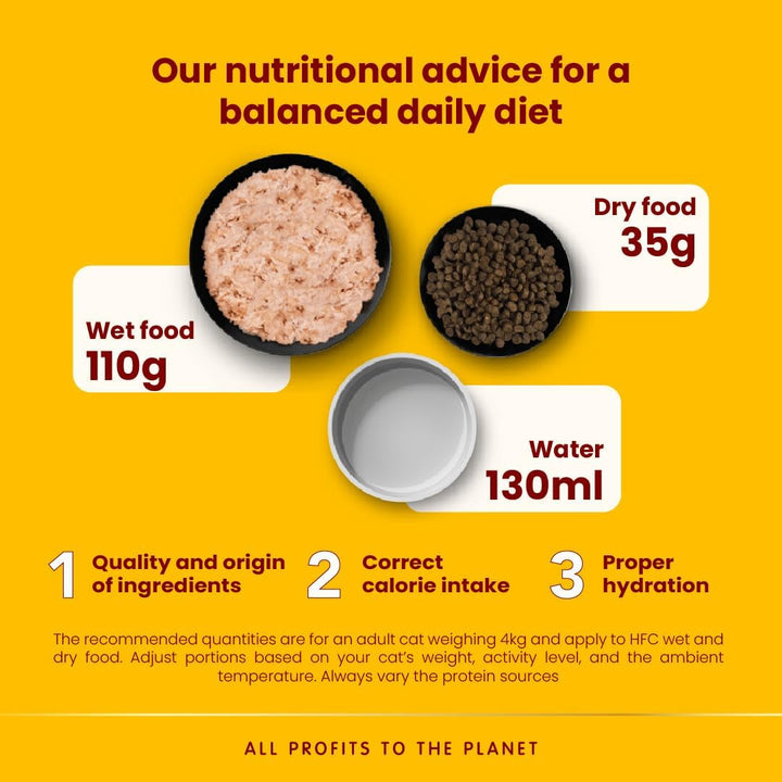 Almo Nature HFC Natural Light Meal - hrană umedă pentru pisici - pui cu ton - grad uman, fără gluten - 50 G (pachet de 4)