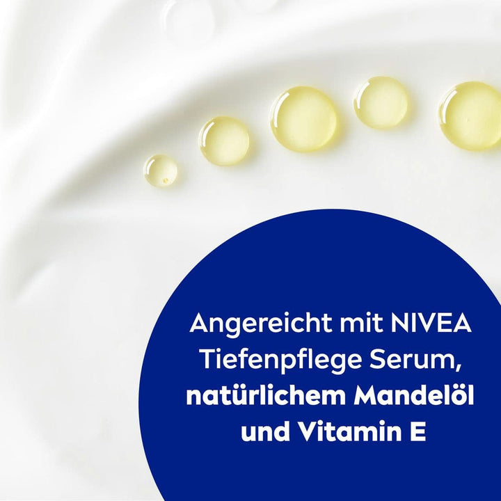 NIVEA Rich Body Milk, cremă de corp hrănitoare intensivă cu ulei de migdale, 400 ml Duș și baie Naty Shop