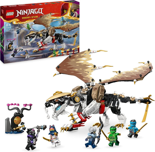 LEGO NINJAGO Egalt Maestrul Dragon, Set Ninja cu jucărie Dragon și 5 figuri, inclusiv Lloyd și NYA, Maestrul Dragon, cadou pentru băieți și fete de la 8 ani 71809 Seturi de constructie Besuche den LEGO-Store Singur