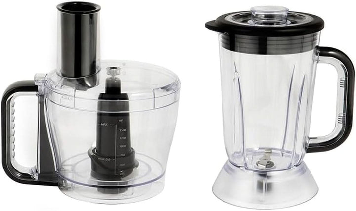 Robot de bucătărie Russell Hobbs [blender/tăietor de legume/mixer de masă/despicator/blender] Robot de bucătărie (frământare, amestecare și feliere), Matte Charcoal Bucatarie Naty Shop
