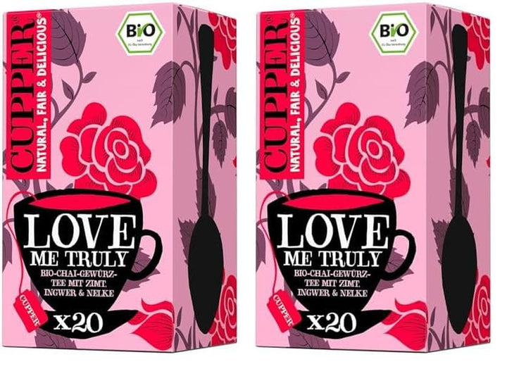 Cupper Ceai de fructe organic Cranberry Rasperry, 20 pliculețe de ceai nealbite, ecologic, comerț echitabil