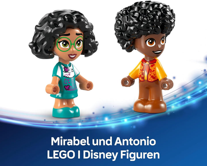 LEGO Ç€ Disney Encanto Mini House, jucărie de construcție pentru fete de la 5 ani, jucărie de fantezie și set de construcție cu Mirabel și Antonio Mini Dolls, o figură Capybara și cheie 43261 Seturi de constructie Besuche den LEGO-Store