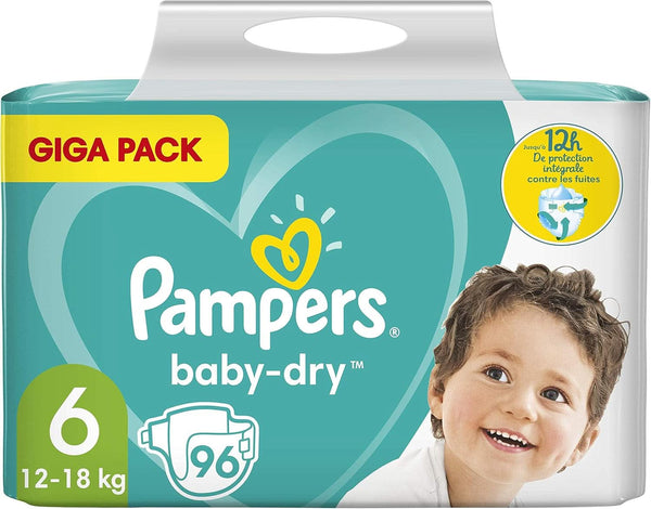 Pampers (Alte Version) Baby Windeln Größe 6 (12-18Kg), 96 Stück, Extra Large, GIGA PACK Naty Shop