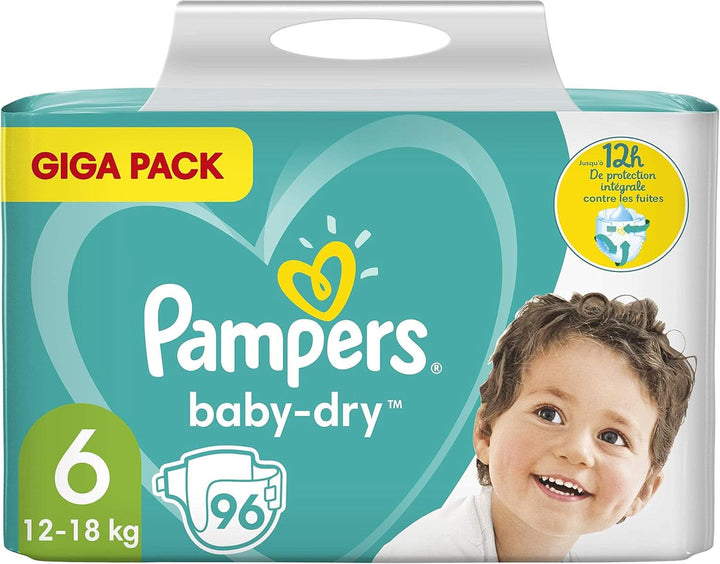 Pampers (Alte Version) Baby Windeln Größe 6 (12-18Kg), 96 Stück, Extra Large, GIGA PACK Naty Shop