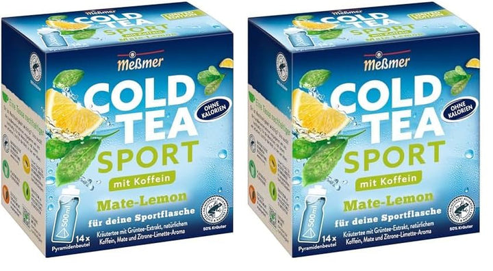 Meßmer Cold Tea Trinkpause Zmeură | Ceai de fructe, aromatizat natural, cu gust de zmeură | Ediție limitată | Pentru infuzie rece | 14 pliculețe piramidale