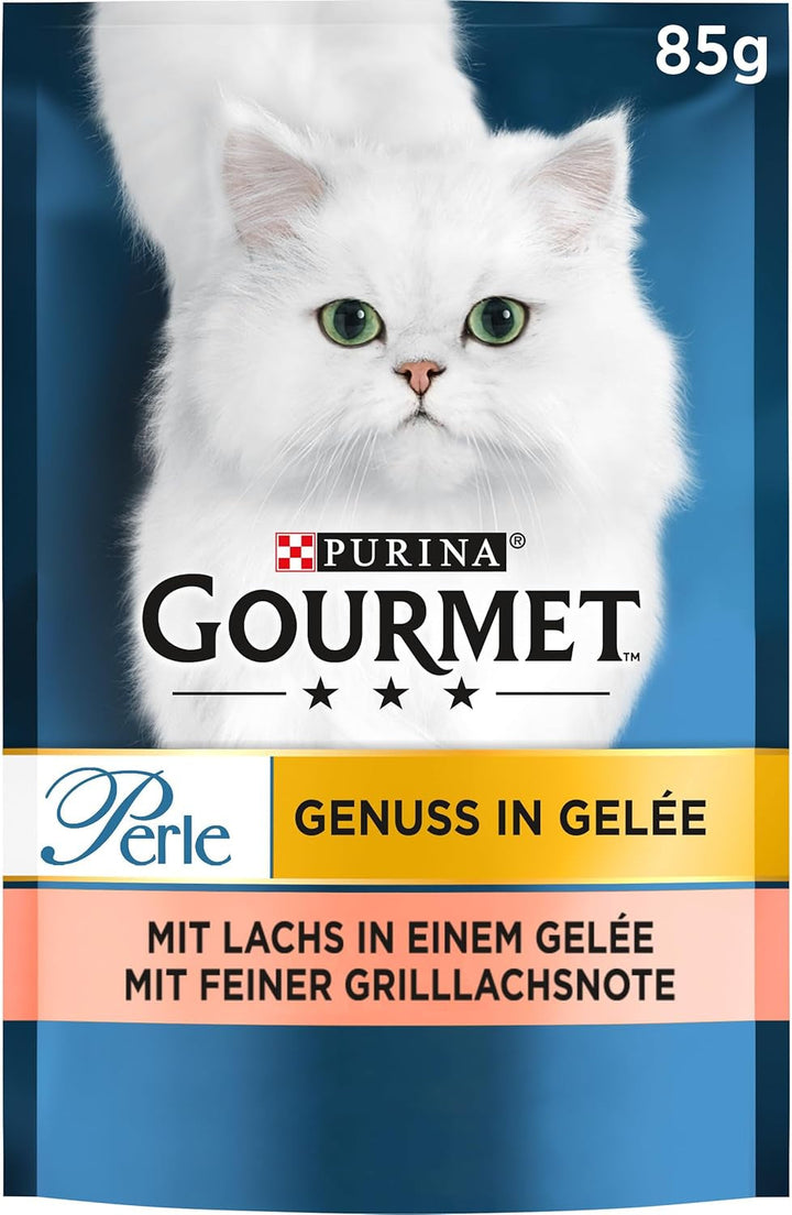Gourmet Perle Pleasure in Jelly Hrană umedă pentru pisici cu pui și aromă fină de pui prăjit 26Pack (26 X 85G)