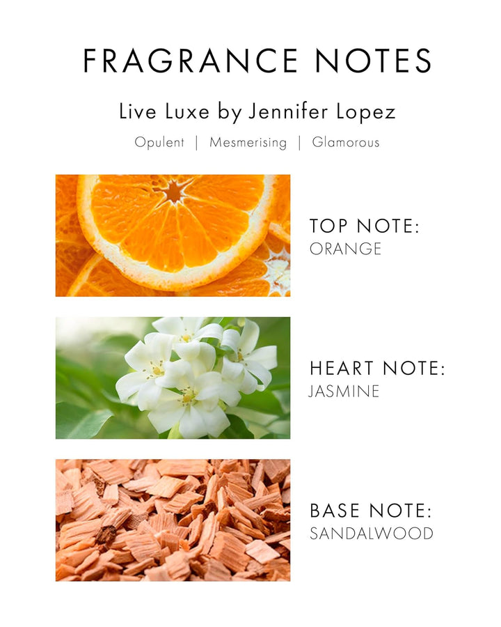 Jennifer Lopez Live Luxe Eau De Parfum, Spray, 100 ml, Parfum fin de la un distribuitor autorizat