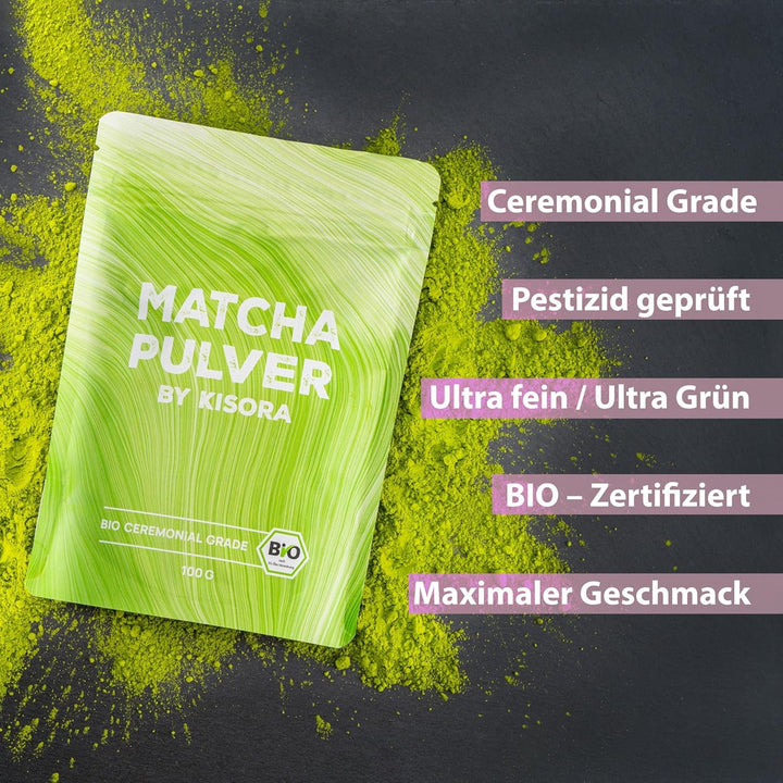 Ceremonial Matcha BIO calitate 100G ceai verde 100% organic ceai verde Machta pulbere