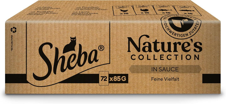 SHEBA Bowl Hrană umedă Multipack Mega-Pack Colecția de sosuri Fine Variety Msc-Certified 32 X 85G