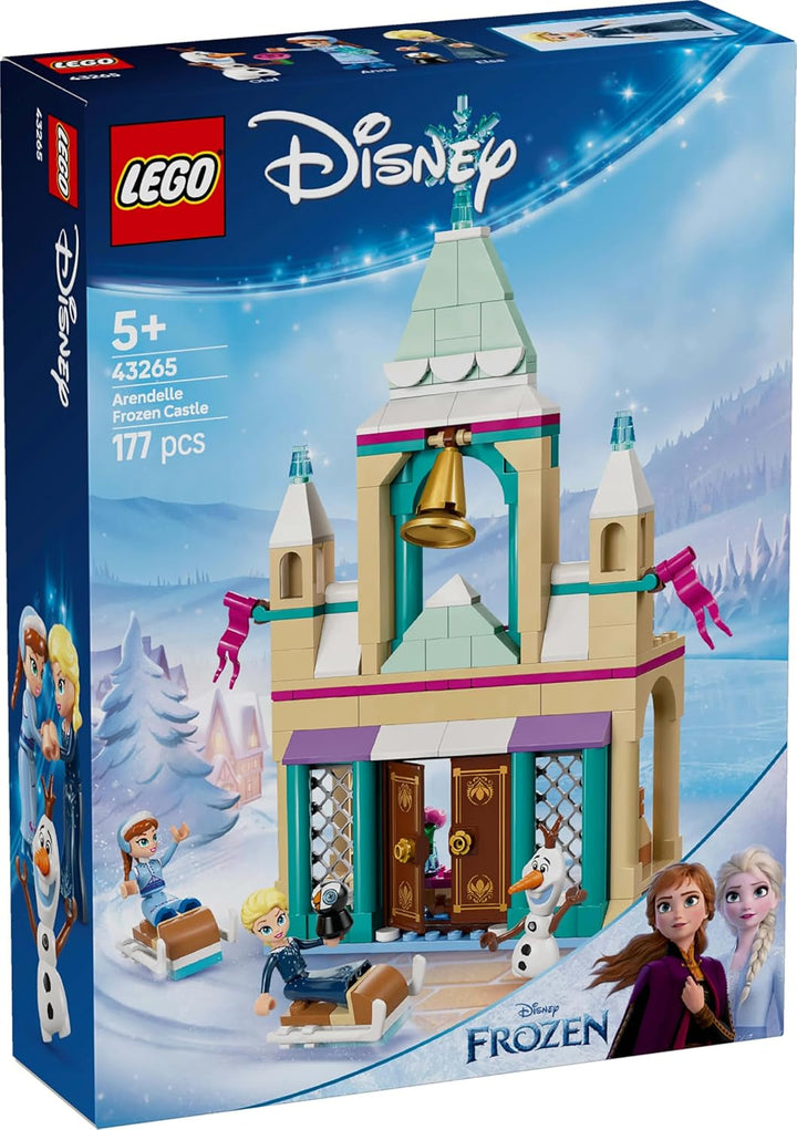 LEGO Ç€ Disney Frozen Castelul Arendelle, jucărie de prințesă cu mini păpuși ELSA, Anna și Olaf și o figură de pinguin, Playset fantezie, cadou pentru fete de la 5 ani 43265 Seturi de constructie Besuche den LEGO-Store