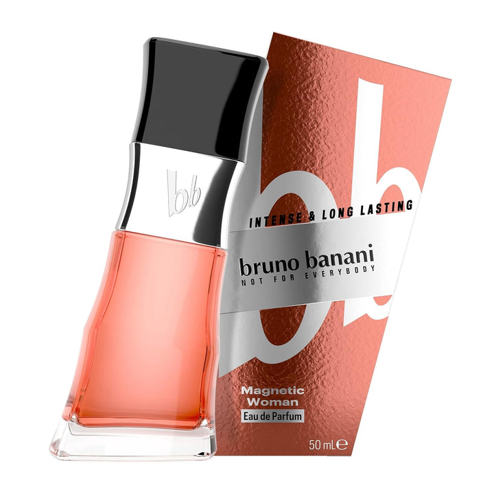 Bruno Banani Magnetic Woman – Apă de parfum – Parfum de damă Amber Gourmand – 1 pachet (1 x 50 ml)