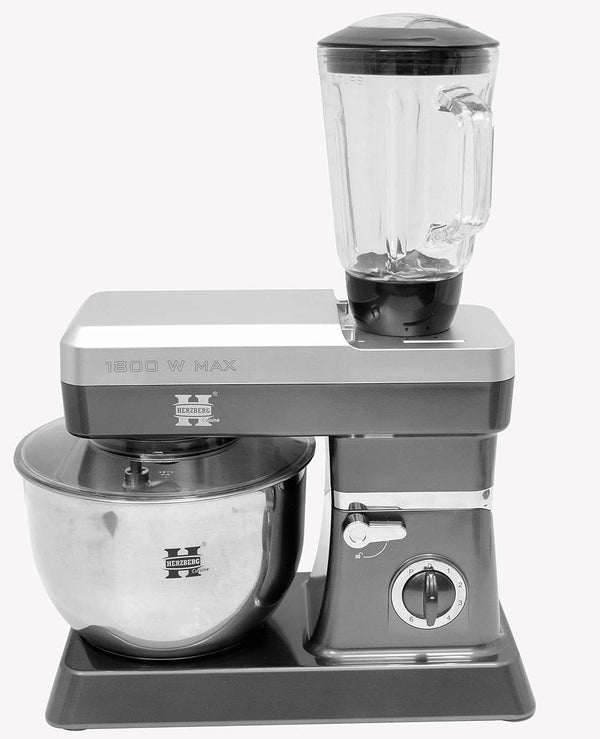 , HG5065-gri-gri, robot cu lanț multifuncțional din sticlă, 1,7 L, Power Max. Mama si Copilul Naty Shop