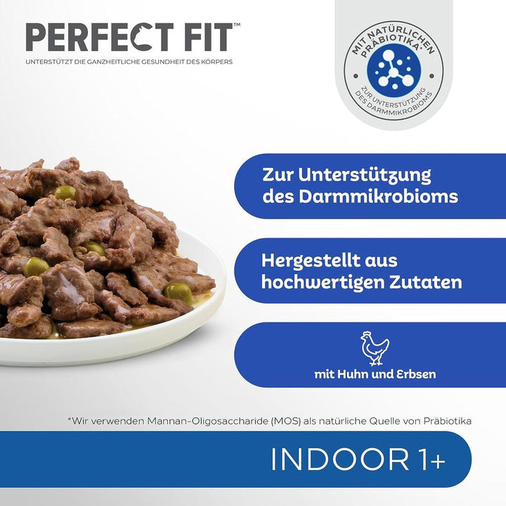 Pungi porționate pentru pisici PERFECT FIT™ pentru interior cu pui 12 X 85G