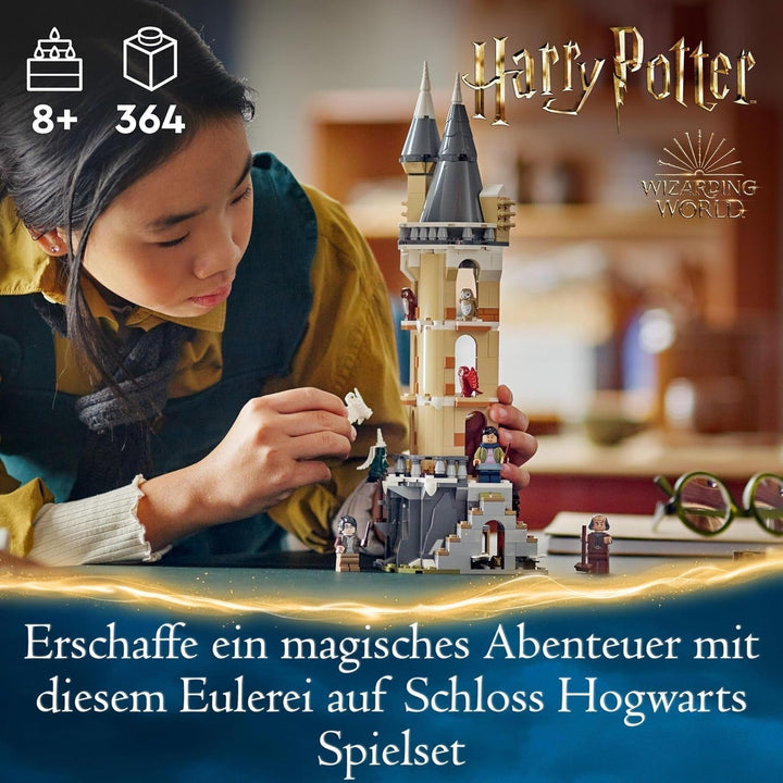 LEGO Harry Potter Owlery la Castelul Hogwarts, set de aventură cu animale de jucărie și 3 mini figurine, jucărie pentru film pentru copii, cadou pentru fete, băieți și toți fanii de la 8 ani 76430 Seturi de constructie Besuche den LEGO-Store