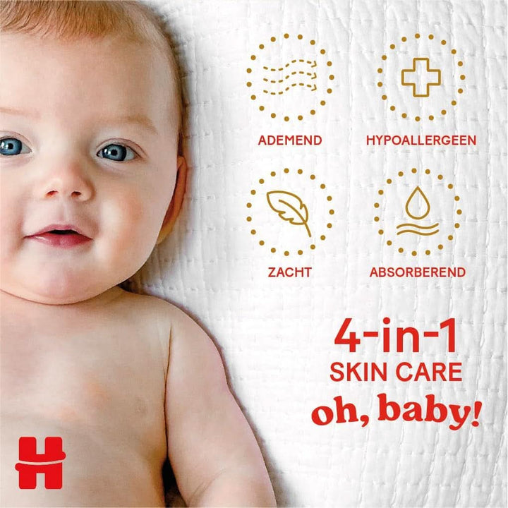 Huggies Extra Care Bebè, scutece marimea 2 (3-6 kg), foarte absorbante, 160 bucati Mama si Copilul Naty Shop