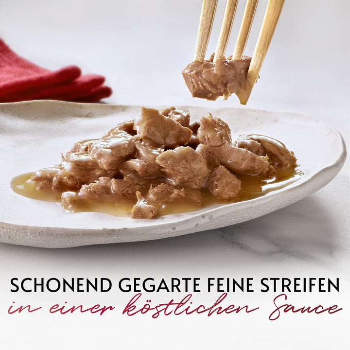 Gourmet Mon Petit Intense hrană umedă pentru pisici, variații de pește, 8-pachet (8 X 6 pungi a câte 50g)