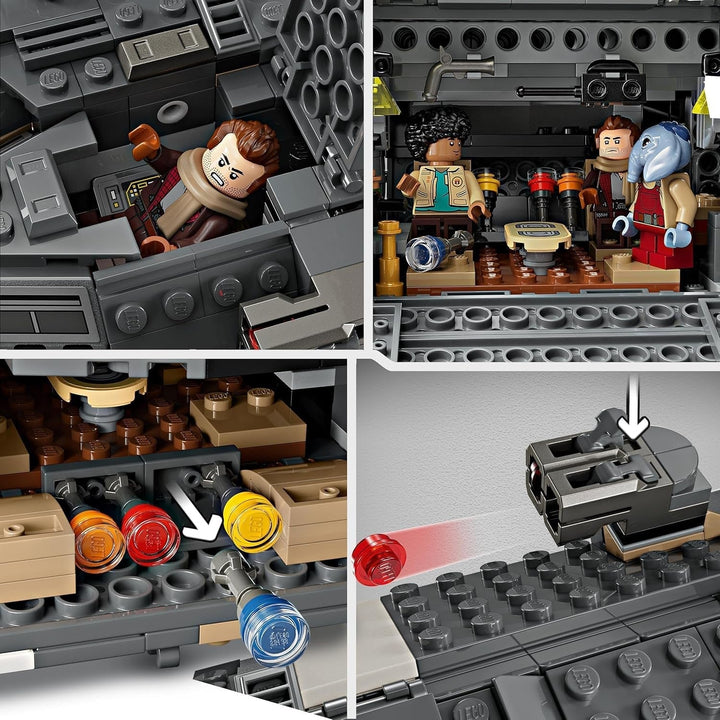 LEGO Star Wars: Skeleton Crew Onyx Cinder, navă stelară de jucărie de construit și colecționat pentru băieți și fete cu 5 personaje, idee de cadou pentru fanii de la 10 ani 75374 Seturi de constructie Besuche den LEGO-Store