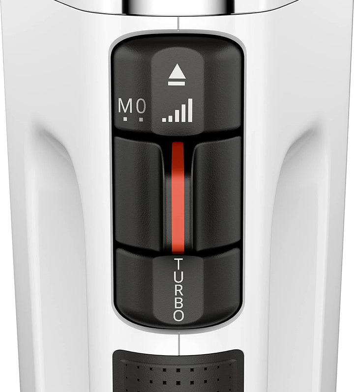 Krups GN9121 3 Mix 9000 Handmixer | 750 Watt | Geschwindigkeitsregler | Turbomodus | Auswurffunktion | Ergonomischer Griff | Inkl. Schneebesen, Knethaken, Pürierstab-Aufsatz, Messbecher | Weiß/Silber Naty Shop