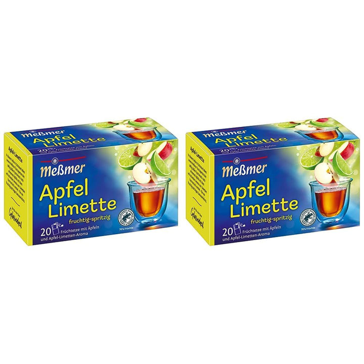 Meßmer fructe de pădure | 20 pliculețe de ceai | Vegan | Fără gluten | Fără lactoză (pachet cu 4)