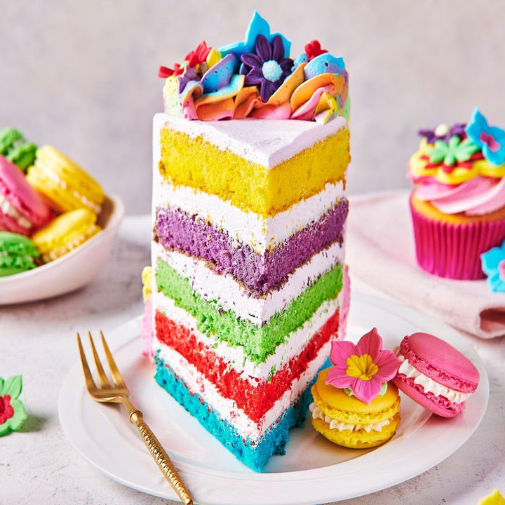 Funcakes Gel Colorant Alimentar Violet: Colorant alimentar foarte concentrat pentru aluat, cremă, fondant, marțipan, produse de patiserie, dozare ușoară, picături individuale pentru a crea culori vibrante, Halal, 30 g