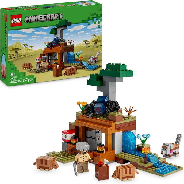 LEGO Minecraft Expediția la mina Dungeon, set cu minifigurine din jocul video, jucărie de construit cu personaje, cadou pentru băieți și fete de la 8 ani 21269 Seturi de constructie Besuche den LEGO-Store Titlu implicit