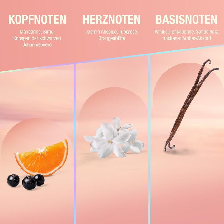 Bruno Banani Radiant Woman Eau De Parfum, un parfum radiant cu note fructate strălucitoare și o notă de chihlimbar, 30 ml