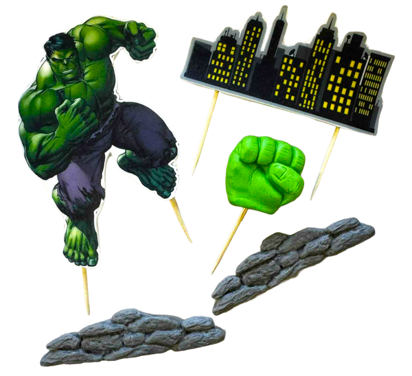 Set 5 ätliga dekorationer, Hulk