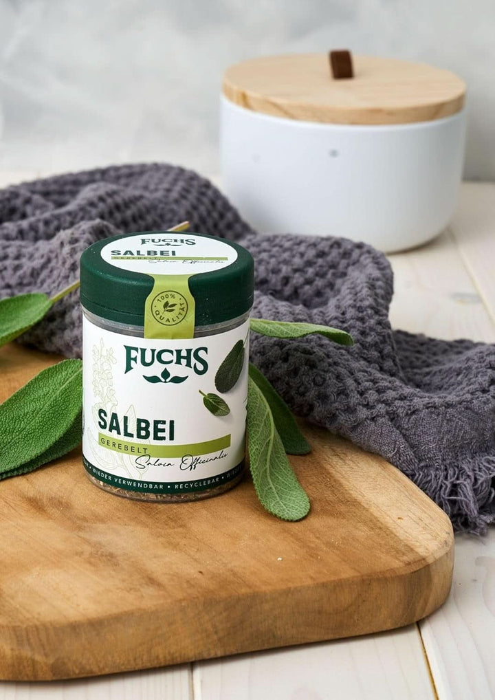 Fuchs, Salvie, Notă acră, delicat amară pentru Ravioli sau Gnocchi, 14 grame Condimente Naty Shop