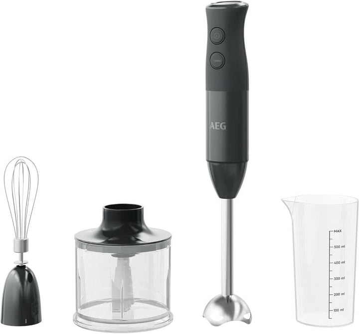 AEG mixer de tijă HB4-1-4GG / 2 lame din oțel inoxidabil incl. Mama si Copilul Naty Shop Granite Grey Modern