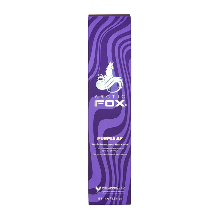 100% vegan și fără cruzime Vibrant Semi Permanent Hair Colour Dye - Purple AF 165 ml e Vopsea pentru par Naty Shop "Purple Af