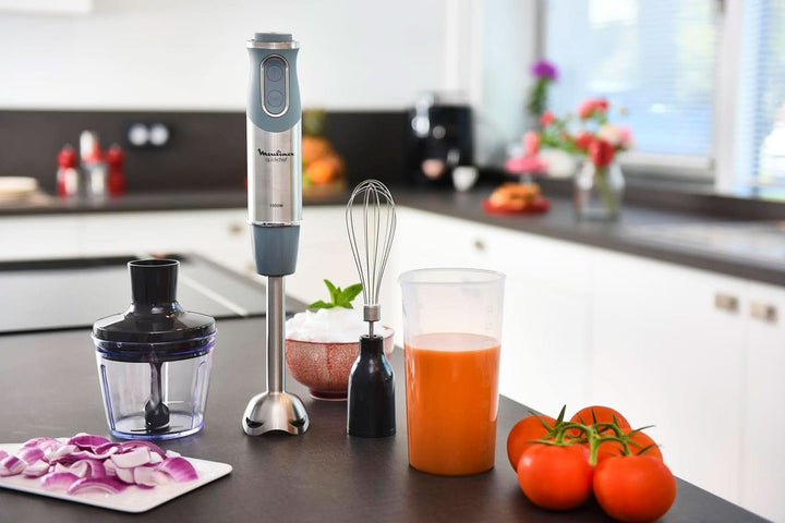 Quick Chef Quickchef – Stabmixer Mit 3 Zubehör, Edelstahl, 10 Geschwindigkeiten, 1000 W Mama si Copilul Naty Shop