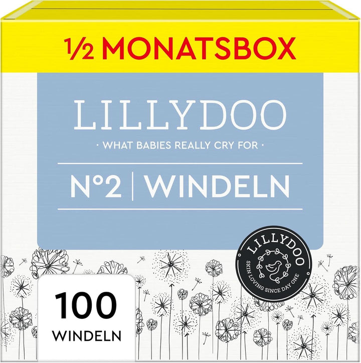 LILLYDOO Scutece prietenoase cu pielea, mărimea 2 (4-8 kg) Mama si Copilul Naty Shop 2 (100 buc)