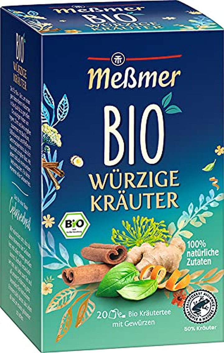 Meßmer Bio Rote Beeren | Ingrediente 100% naturale | 20 pliculețe de ceai | Vegan | Fără gluten | Fără lactoză