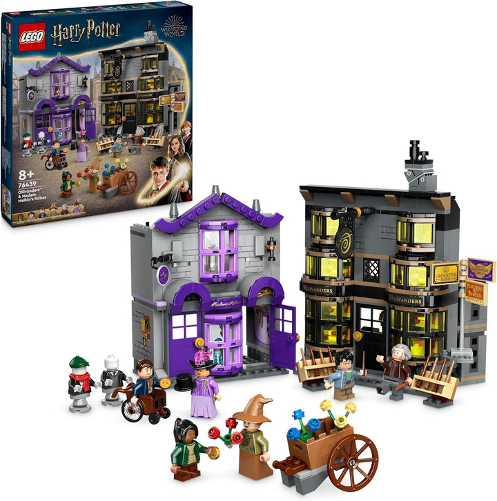 LEGO Harry Potter Ollivanders & Madam Malkin's Suits, Lands Of Diagon Alley, Playset pentru copii, Wizarding Toys, Fantasy Cadouri pentru fete, băieți și fani de la 8 ani 76439 Seturi de constructie Besuche den LEGO-Store Titlu implicit