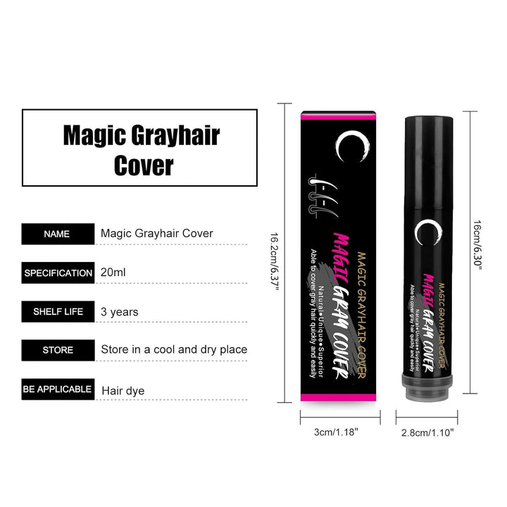 Negru maro de unică folosință vopsea de păr Pen Instant Grey rădăcină acoperire Hair Colour Cream Stick Pen rapid acoperire temporară păr alb Vopsea pentru par Naty Shop