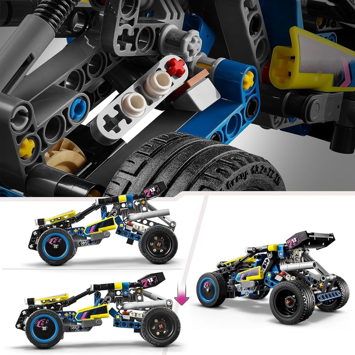LEGO Technic Offroad Racing Buggy, jucărie auto pentru copii, kit pentru a construi o mașină de curse Buggy, cadou pentru băieți și fete de 8 ani, model mașină de raliu 42164 Seturi de constructie Besuche den LEGO-Store