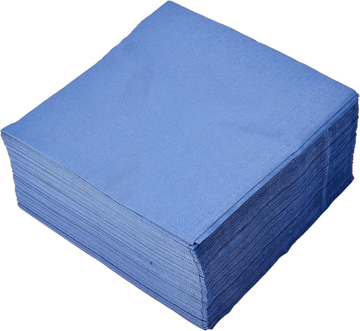SER4230239 Șervețel 40 X 40, 2 straturi, 1/4-fold, 100 șervețele, 2 straturi, neted cu margine, albastru