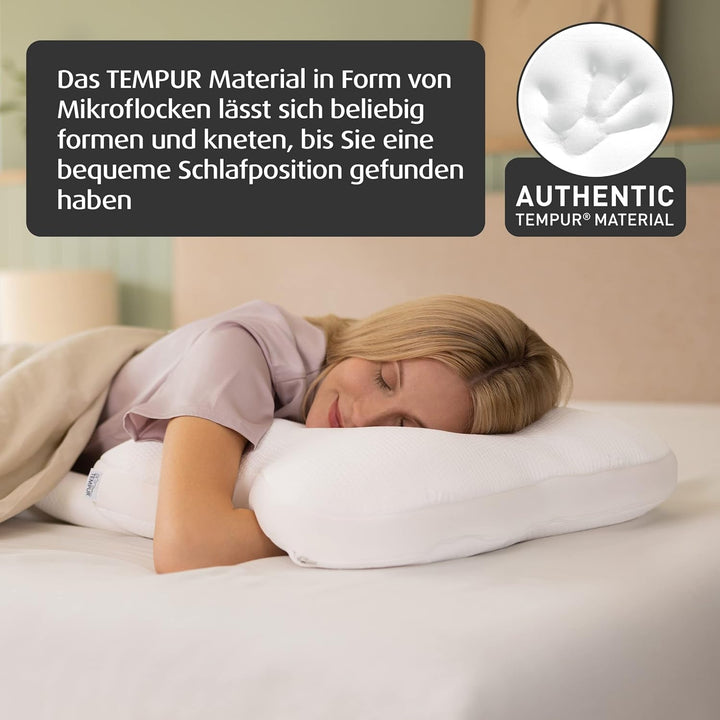 Pernă de dormit TEMPUR Ombracio, pernă ergonomică în formă de fluture pentru susținerea stomacului, fermitate medie, 60 X 50 X 10 cm, alb Perne standard Naty Shop