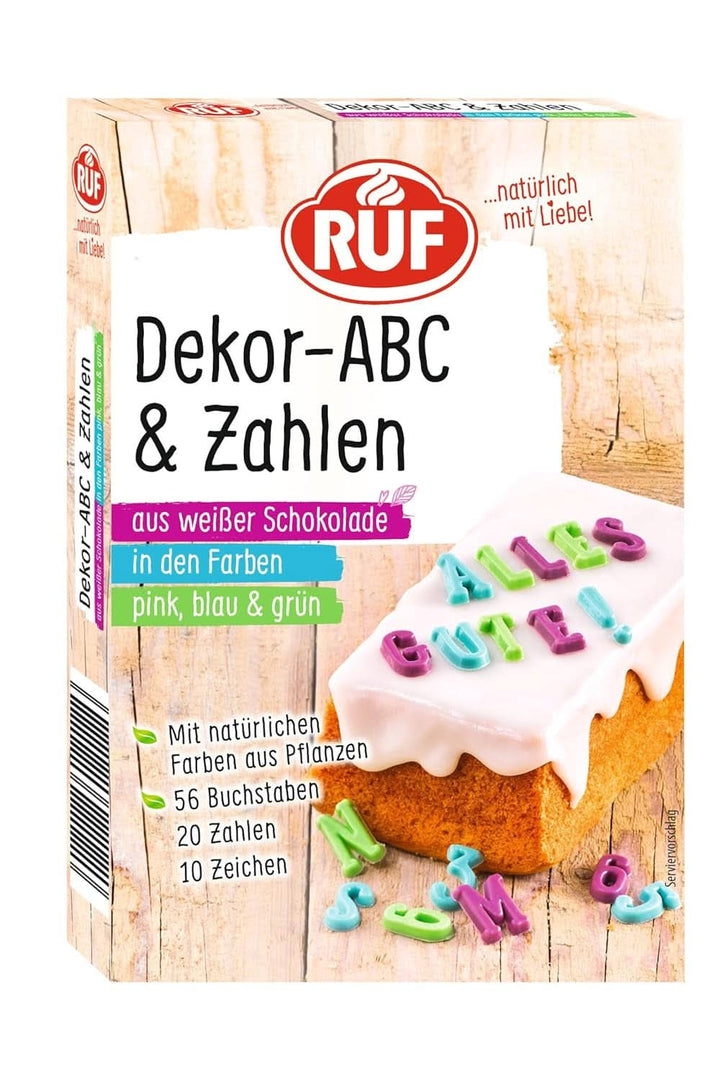 RUF Mini Marshmallows, culori pastelate, 45 grame Naty Shop Litere + Cifre 32 grame