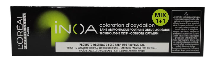 L'Oréal Professionnel INOA Colorație oxidativă fără amoniac 4 maro mediu, 1 pachet, (1x 60 ml)