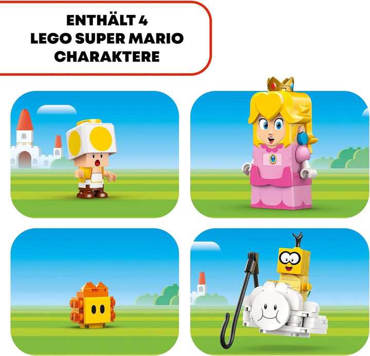 LEGO Super Mario Adventures With Interactive Peach, Playset pentru copii cu Yellow Toad, cadou Nintendo pentru băieți, fete și toți jucătorii de la 6 ani 71441 Seturi de constructie Besuche den LEGO-Store
