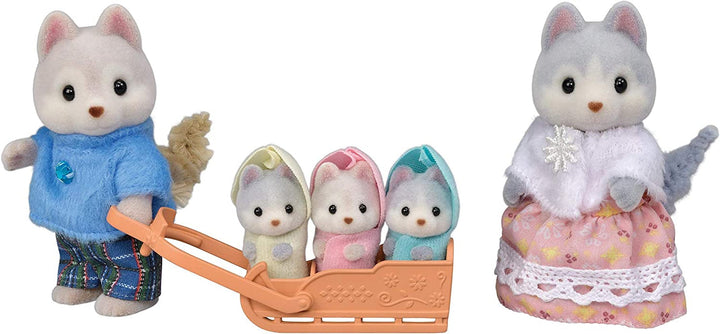 Sylvanian Families L5636 Familia Husky Papusi Naty Shop Titlu implicit
