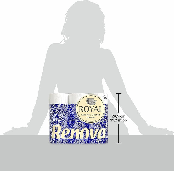 Hârtie igienică Renova ROYAL 9 role, albă, normală