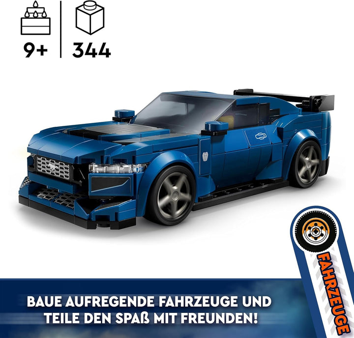 LEGO Speed Champions Ford Mustang Dark Horse Sports Car, jucărie auto cu minifigurine de construit, jucat și expus pentru copii, cadou pentru băieți, fete și fani auto de la 9 ani 76920 Seturi de constructie Besuche den LEGO-Store