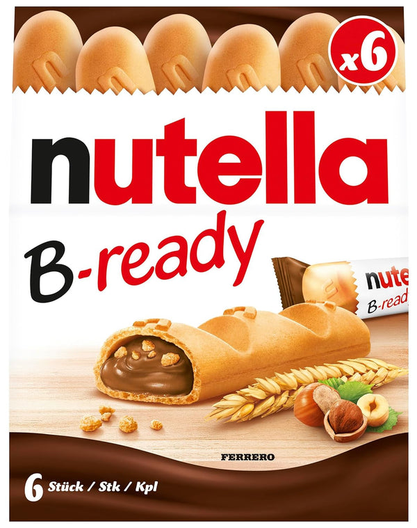 Ferrero Nutella B-Ready - 1 pachet de 6 (132g)