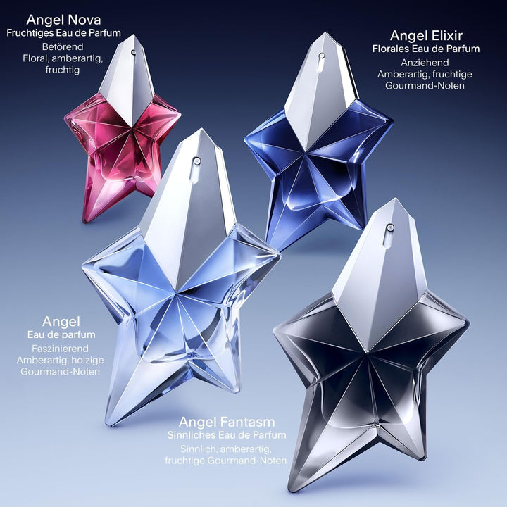 MUGLER Angel Fantasm Eau De Parfum, Parfum pentru femei, Parfum gurmand fructat cu note de chihlimbar, Violet și senzual, Reîncărcabil