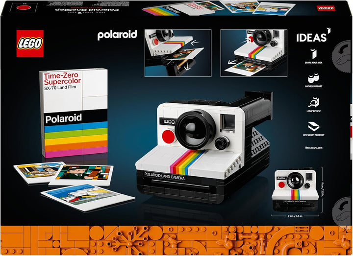Set aparat foto LEGO Ideas Polaroid Onestep SX-70 pentru adulți, de colecție cu detalii autentice, activitate creativă, cadouri de fotografie pentru femei, bărbați, el, ea și adolescenți 21345 Seturi de constructie Besuche den LEGO-Store