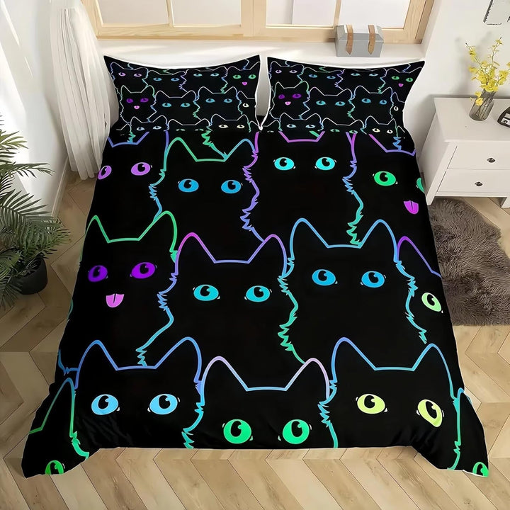 Set lenjerie copii si adolescenti, diverse modele Lenjerie de pat - copii Naty Shop Multicolor9 Double（200×200Cm）