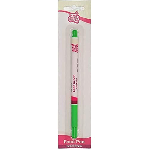 Pixuri colorante alimentare Funcakes, verde frunze: Pixuri comestibile pentru fursecuri, prăjituri, fondant și multe altele, ideale pentru personalizare, certificate Halal