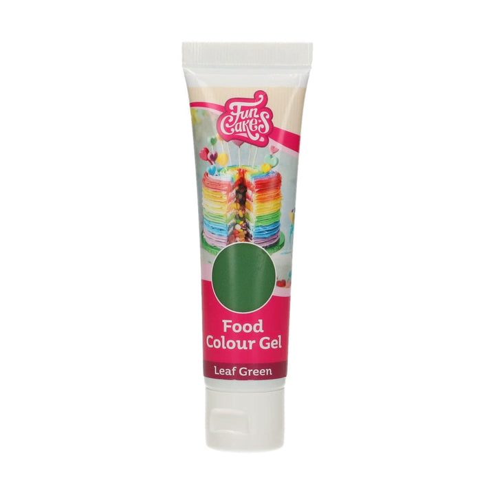 Colorant alimentar Funcakes Verde Frunză: Colorant alimentar foarte concentrat pentru aluat, cremă, fondant și marțipan. Dozare ușoară. Picătură individuală pentru a crea culori vibrante. Halal. 30 g.